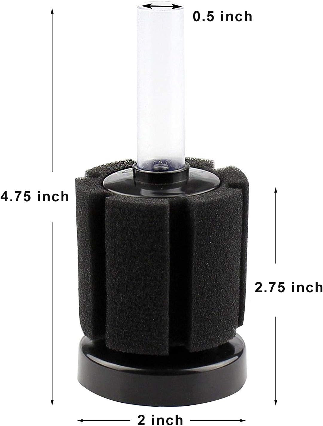 Lefunpets Sponge Filter Breeding Fry Betta Shrimp Nano Fish Tank for Aquarium Fish Tank 5 Gal-10 Gal